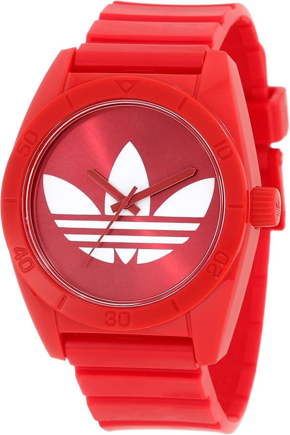 adidas red watch