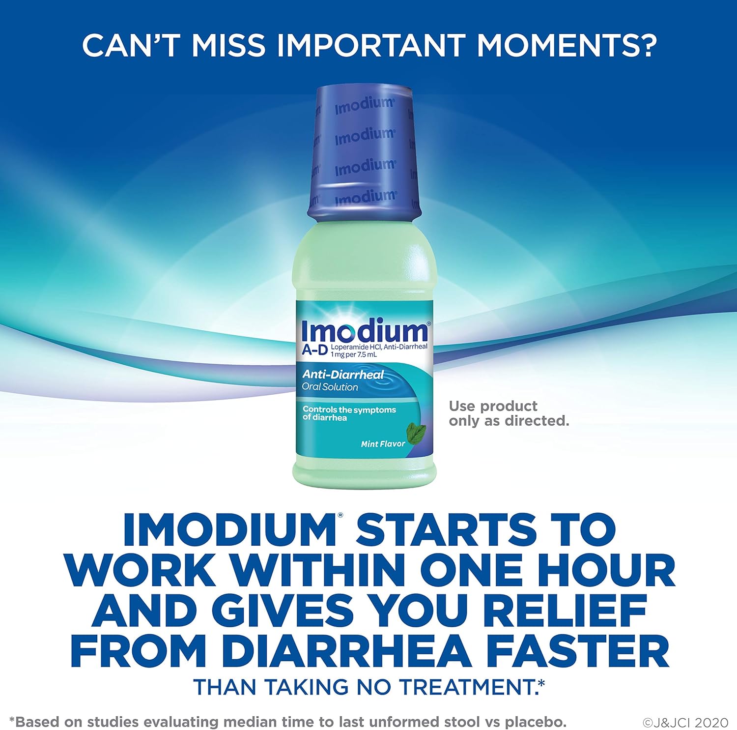 Imodium A-D Liquid Anti-Diarrheal Medicine with Loperamide Hydrochloride, Mint Flavor, 8 fl. oz: Health & Personal Care