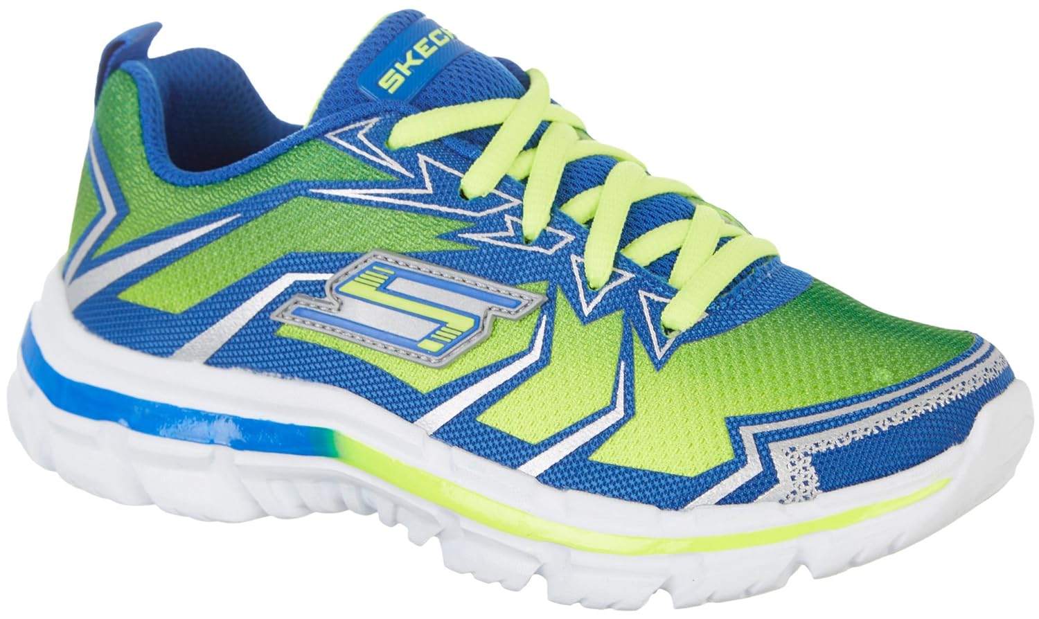 skechers boys nitrate memory foam trainers black