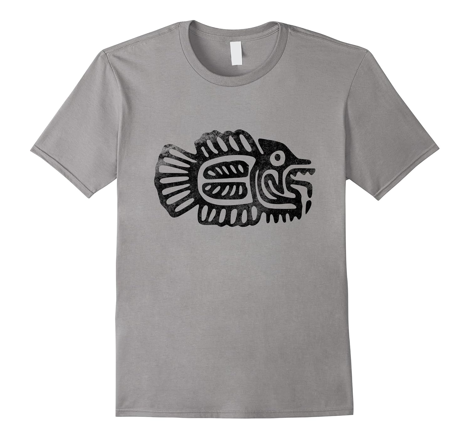 Retro Aztec Drawing Fish Design Tshirt Archeology Student-TH – TEEHELEN