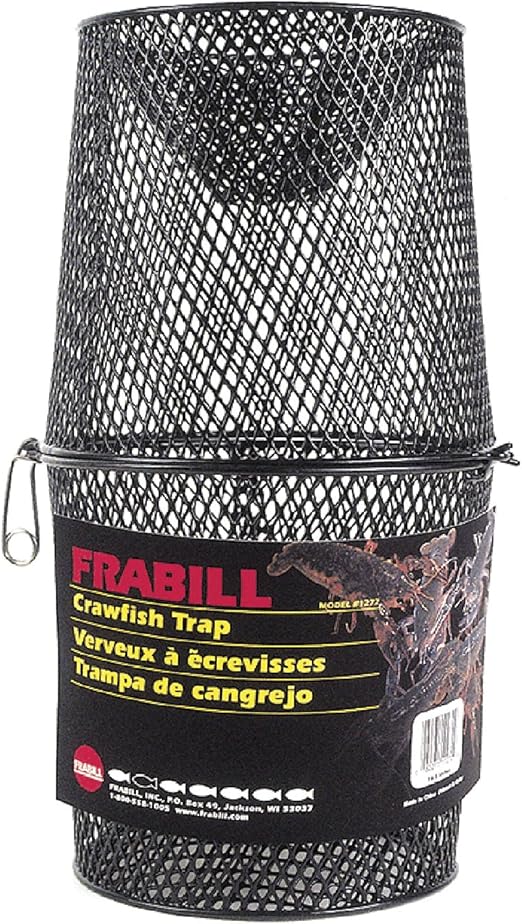 Frabill Deluxe Vinyl Crawfish Trap with 2Piece Torpedo, 16.5 x 9Inch, Bait Traps Amazon Canada