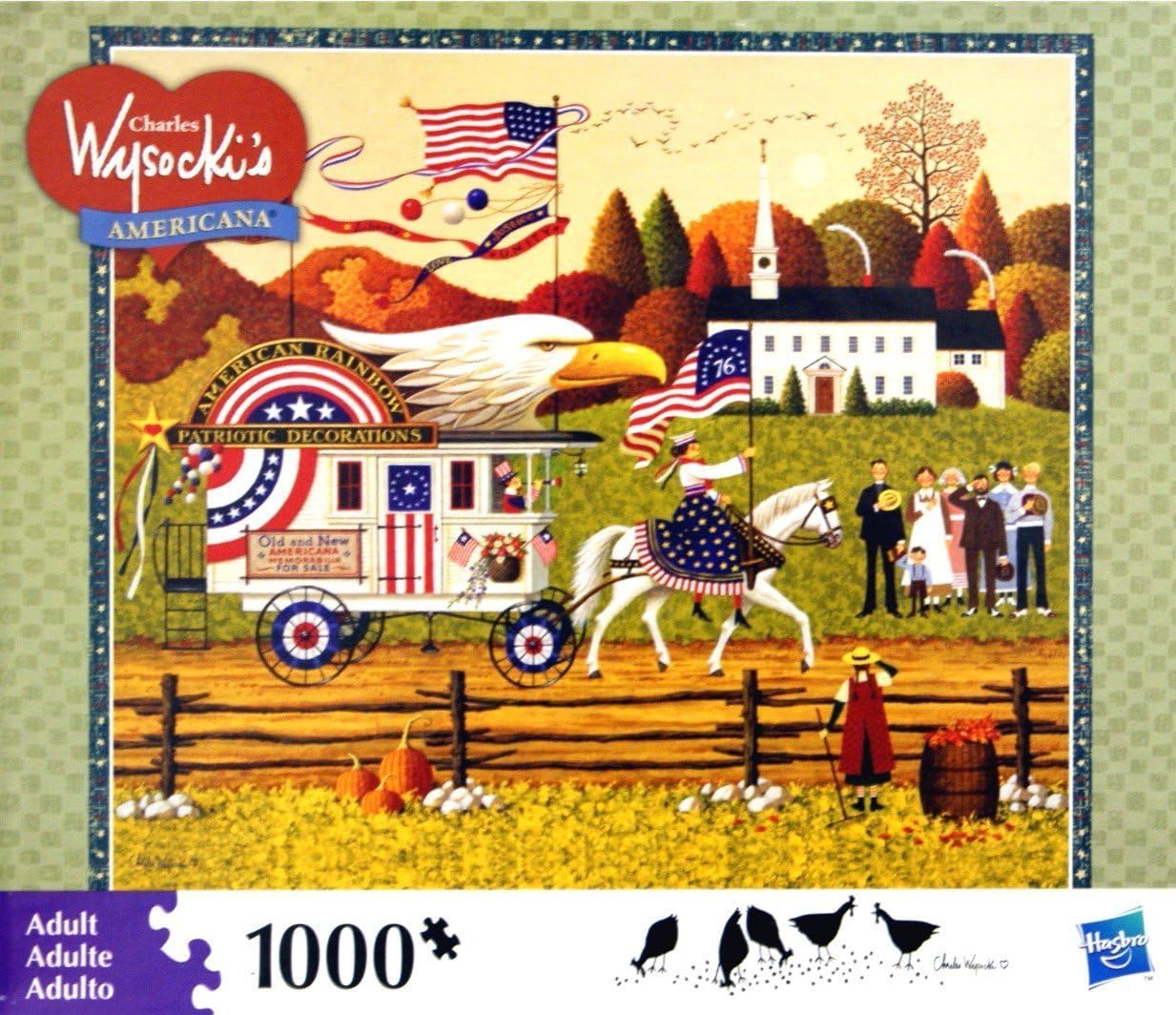 CHARLES WYSOCKI's AMERICANA PUZZLE "So Proudly We Hail 1000