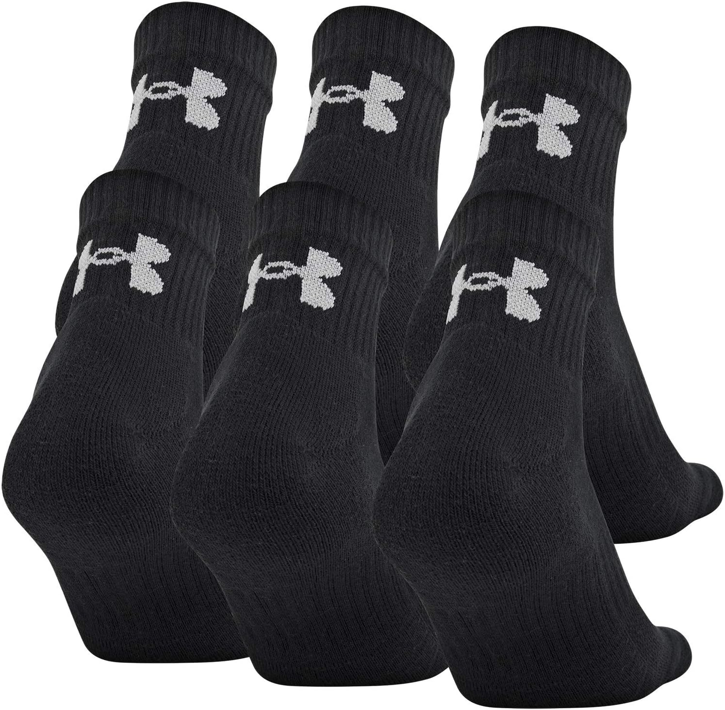 Under Armour womens Training Cotton Quarter Socks, 6pairs Socks