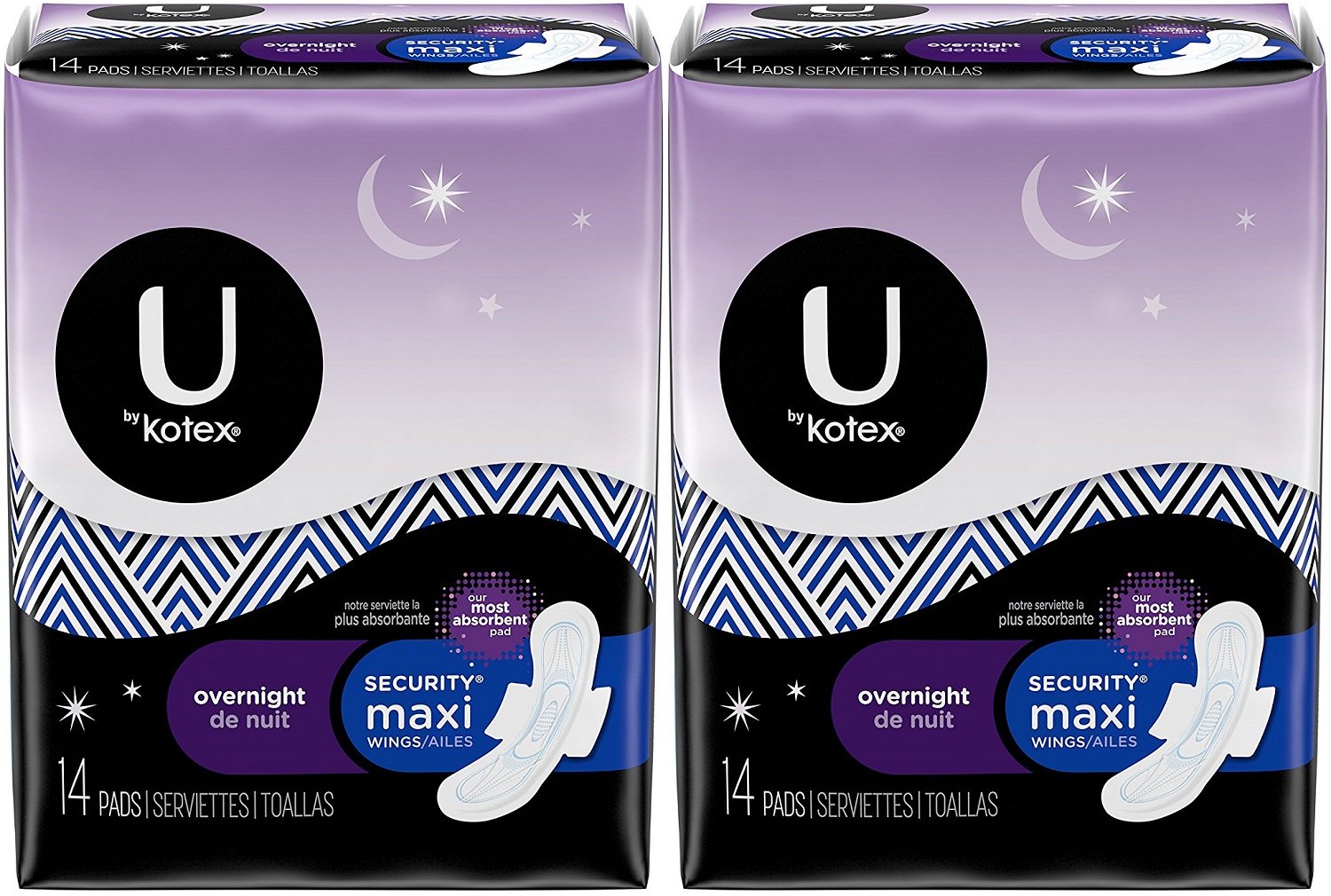 Kotex Overnight Maxi Pads With Wings 14 Ct 2 Pk Buy Online In British Virgin Islands At Virgin Desertcart Com Productid