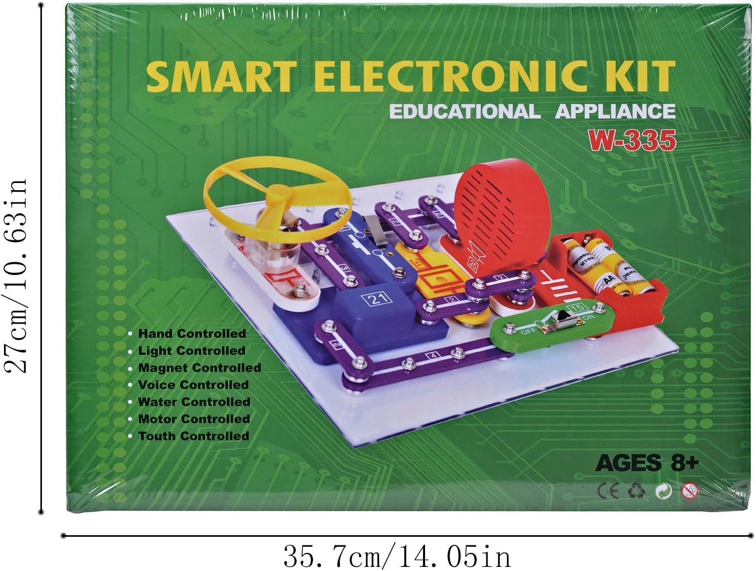 Circuits for Kids ELSKY 335 Electronics Discovery Kit, Circuits Experiments Kit, Smart Electronics Block Kit,Educational Science Kits Toy,Great DIY Building Blocks Electric Circuits Kits for Child: Toys & Games
