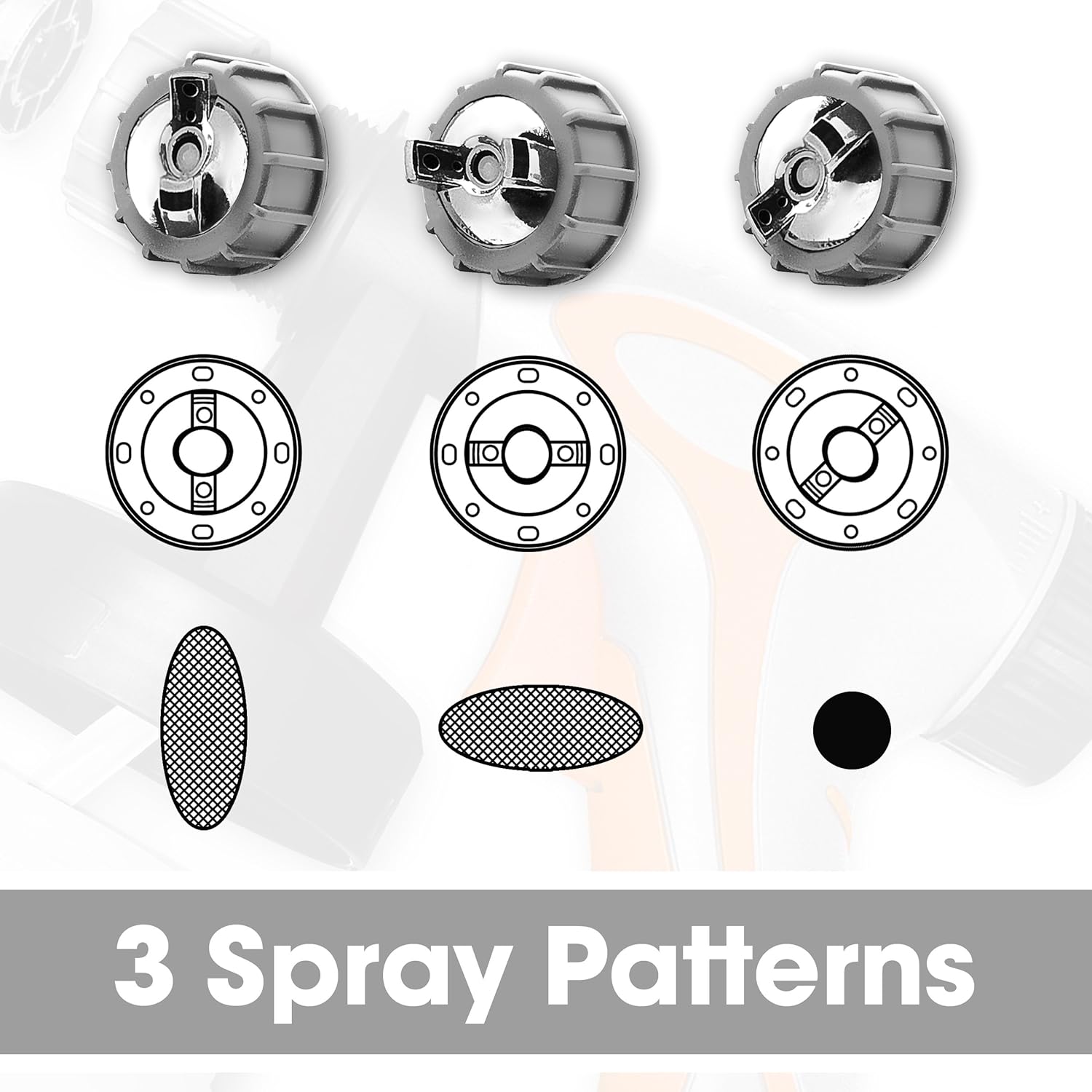 Terratek Paint Sprayer, 650W DIY Electric Spray Gun with 3 Spray Patterns, 2 x 800ml Paint Cups - Image 4