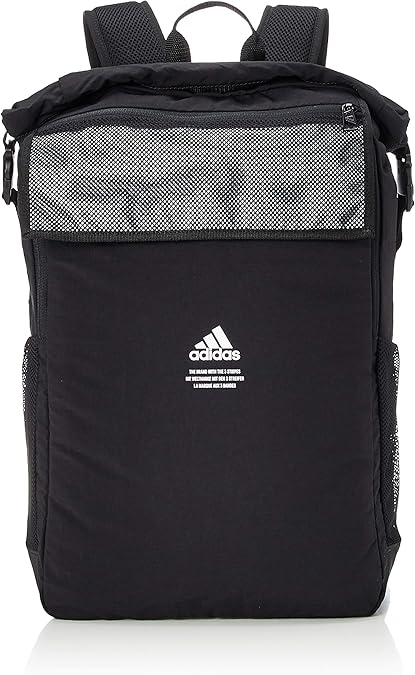 Amazon Co Jp アディダス リュック バックパック クラシック ジップトップ リフレクティブ バックパック Irf44 ブラック ホワイト Fs43 シューズ バッグ
