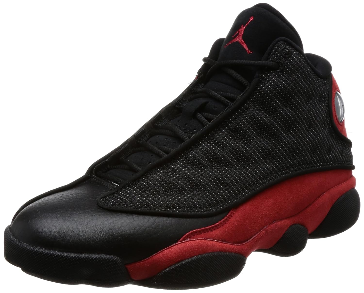 Nike Men's Air Jordan 13 Retro GS Shoes In Fabric and Leather In Red
