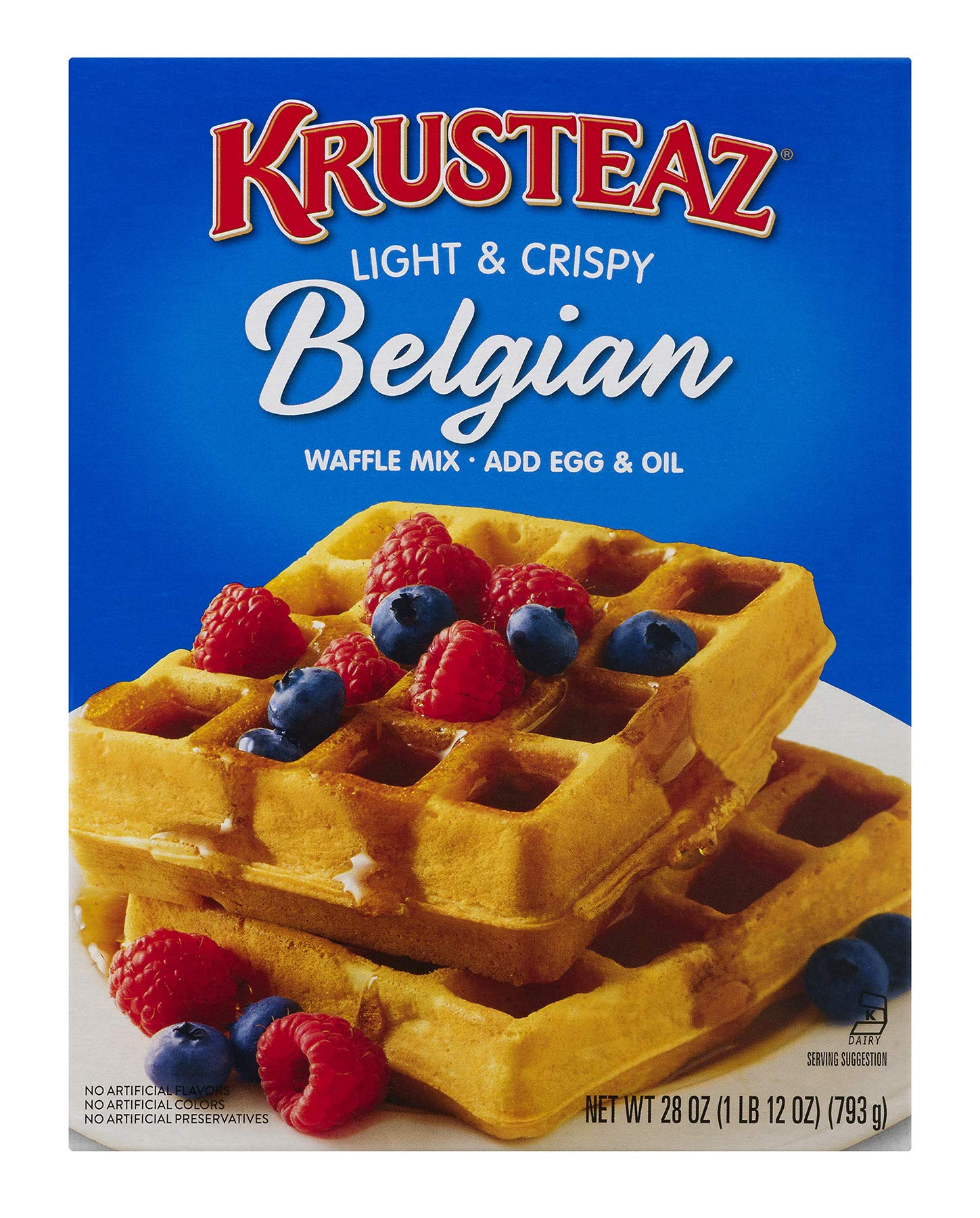 Krusteaz Light & Crispy Belgian Waffle Mix, 28 oz Buy Online in UAE. Grocery Products in the