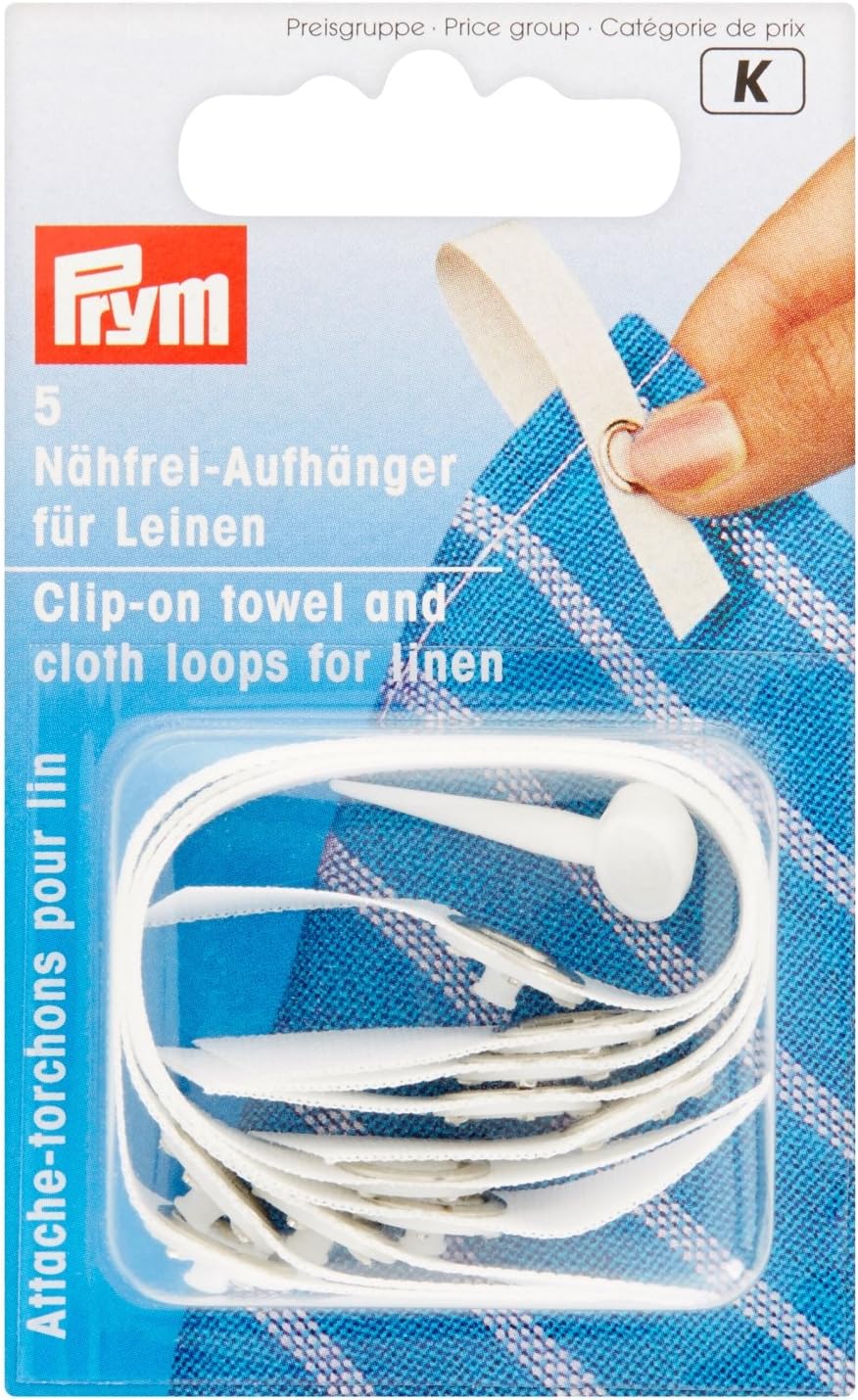 Prym ClipOn Towel and Cloth Loops for Linen White Amazon.co.uk