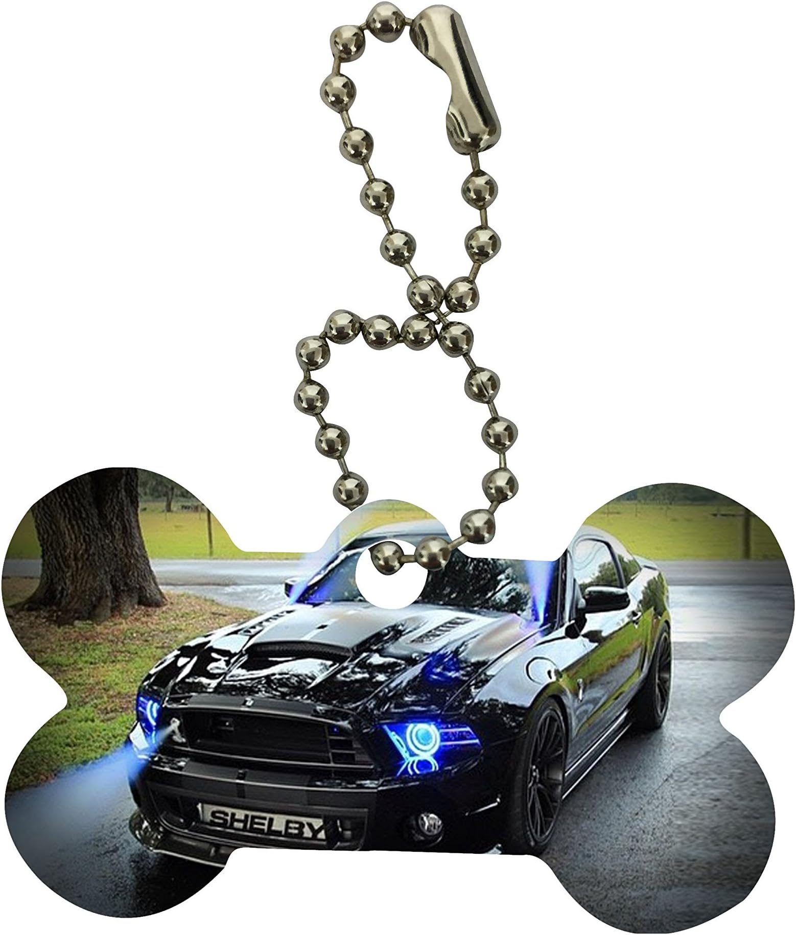 Shelby Cobra Dog Bone Keychain by Sorem Designs