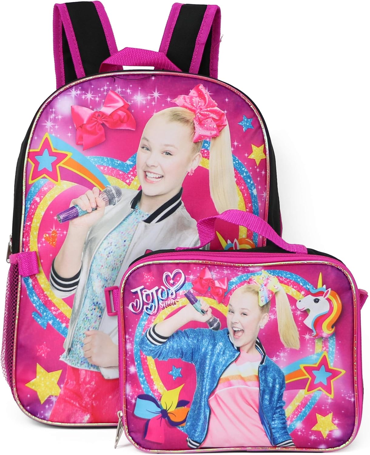 Nickelodeon Jojo Siwa Backpack Lunchbag Set (Rainbow)