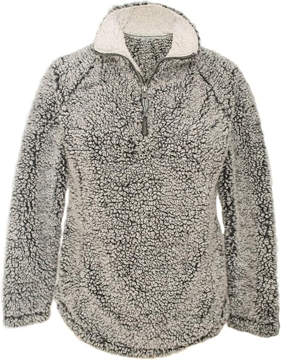 blank sherpa pullover