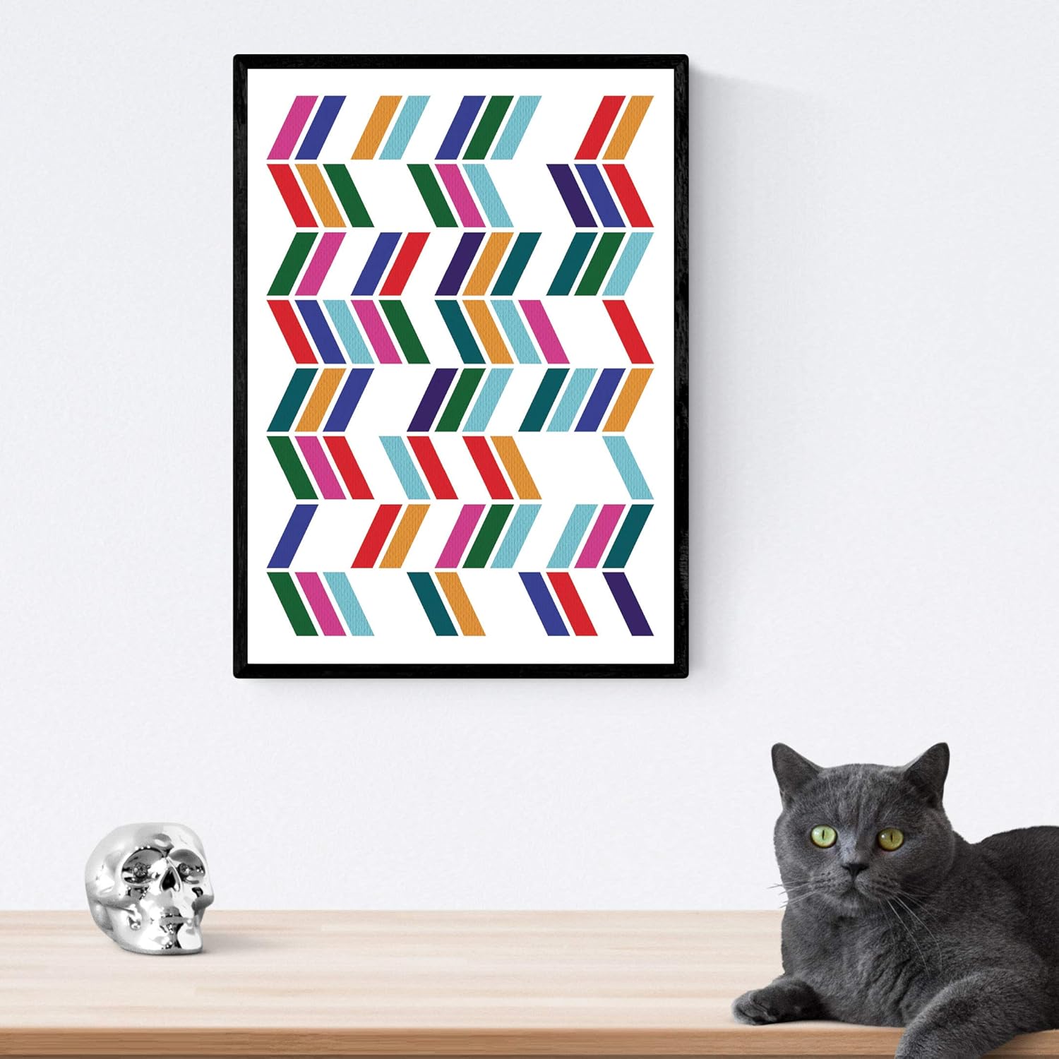 Nacnic Set of 3 Geometric Colours Posters with Vibrant Colours - Size 30 x 40 cm - Sheets with Geometric Images with Cheerful Colours - Image 5