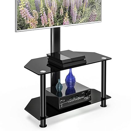 Amazon Com Fitueyes Floor Tv Stand With Swivel Mount And