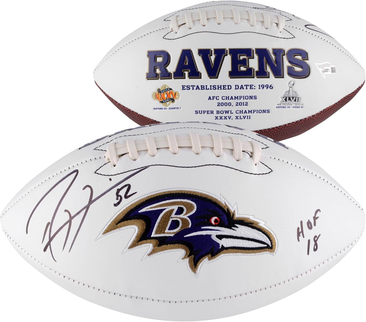 ray lewis signed football