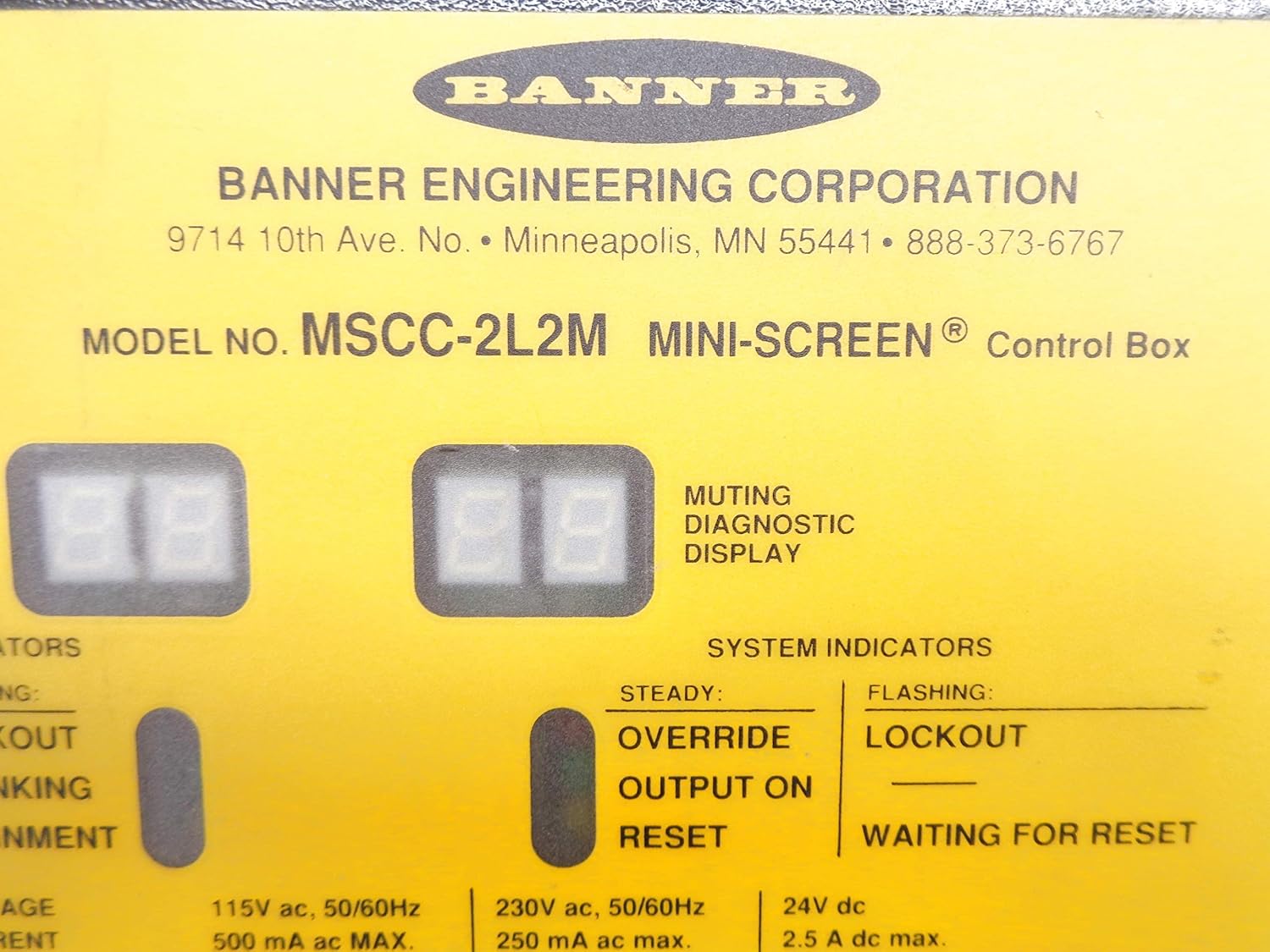 Banner Engineering Mscc 2l2m 62041 Nsnp Amazon Com Industrial