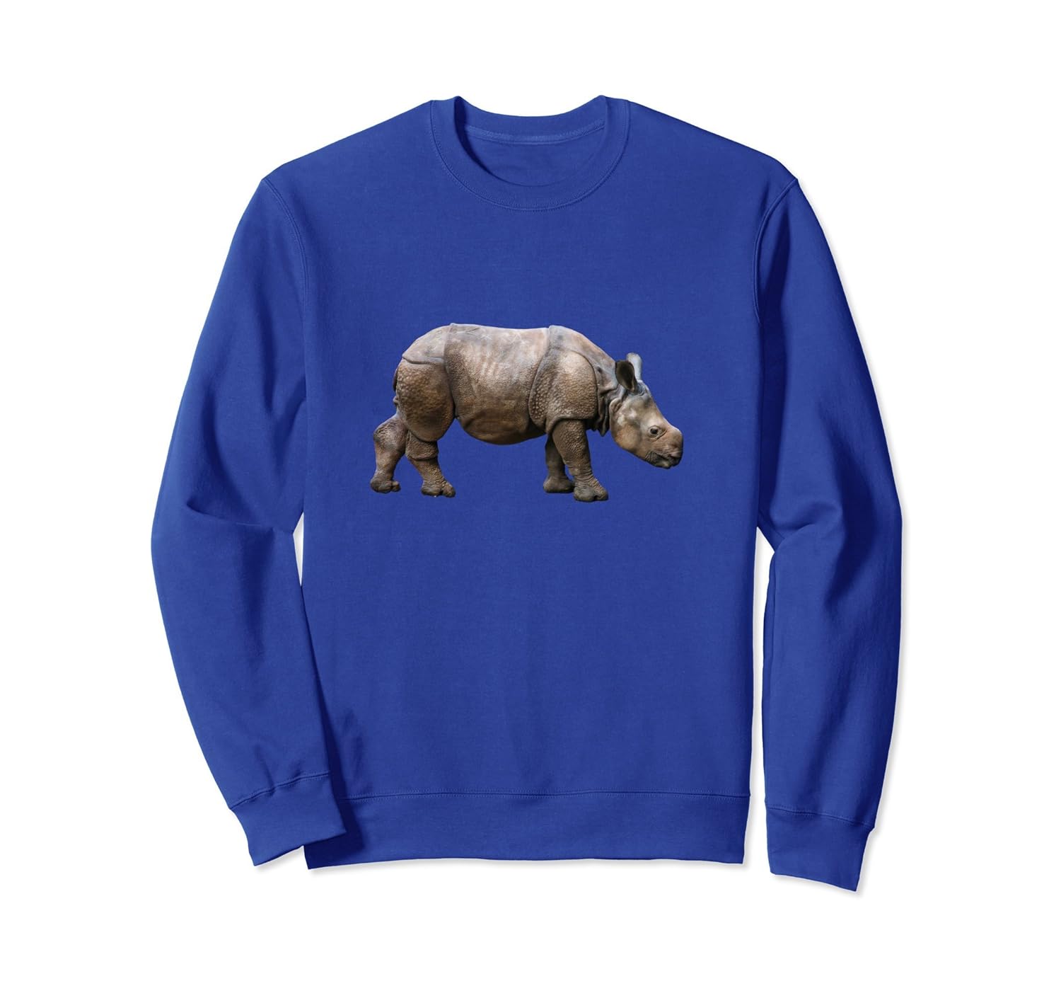 Baby Rhinoceros Real Picture Graphic Rhino Sweatshirt-anz