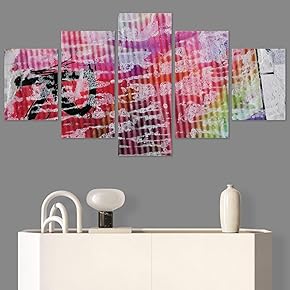 SIGNWIN 5 Panel Canvas Wall Art Modern Art...