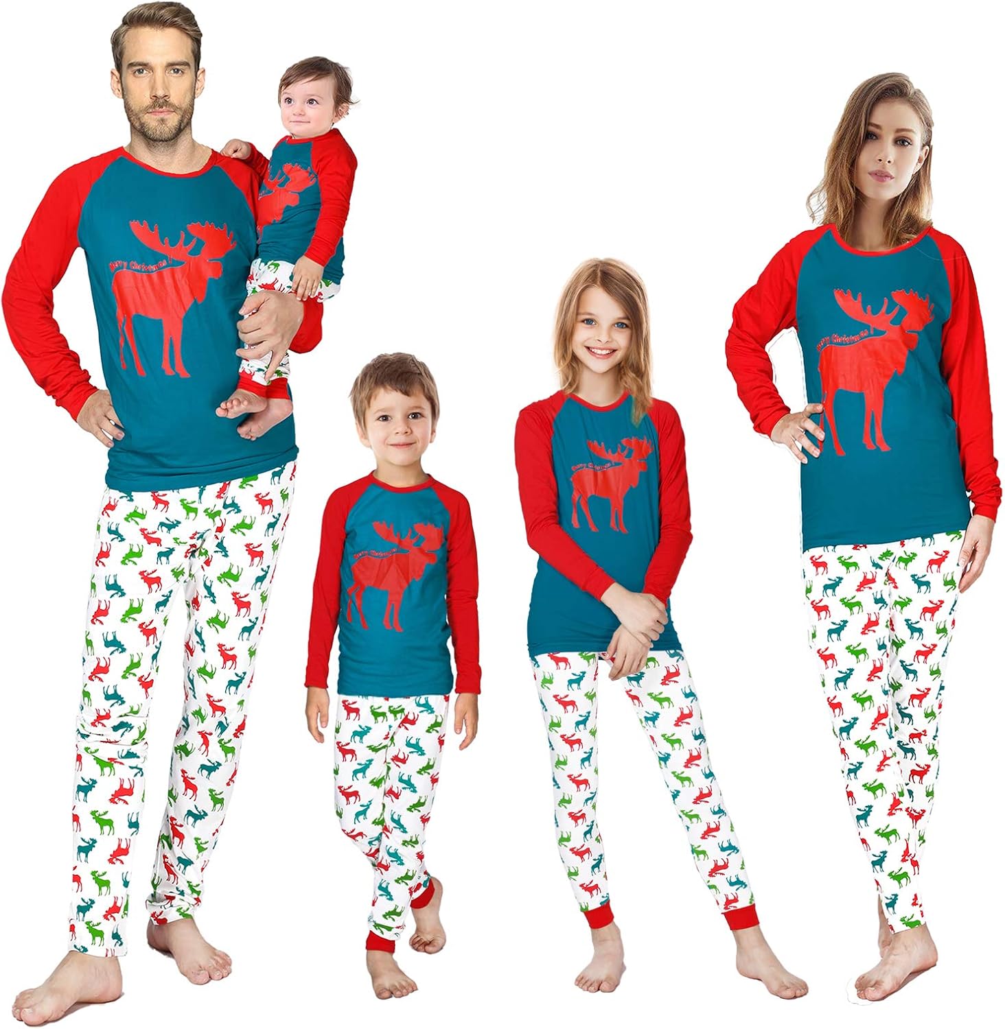 Amazon Com Family Matching Christmas Pajamas Sleepwear Set Clothing