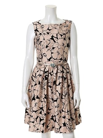 Amazon エフデ Ef De フロッキーシャンタンワンピース ベージュ 11