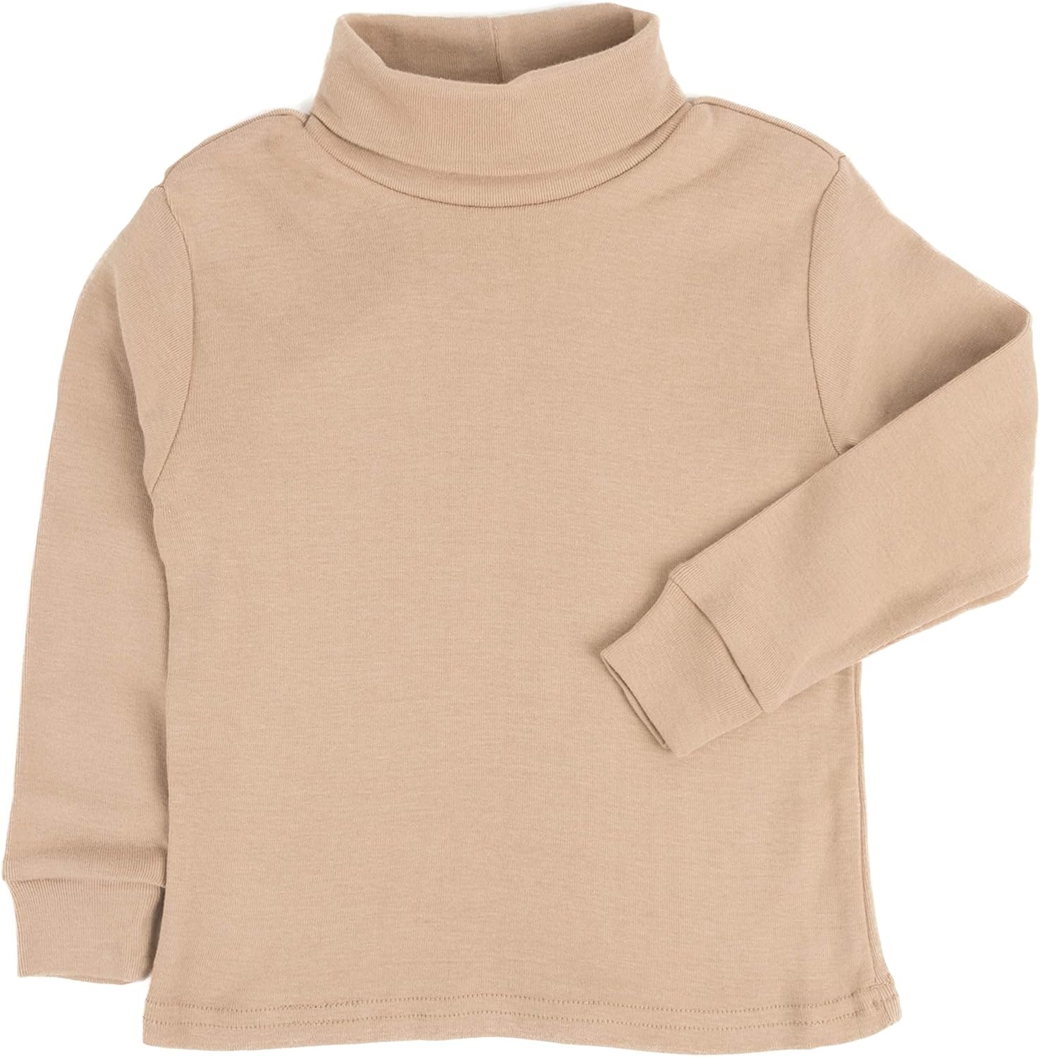 Leveret Girls Boys & Toddler Solid Turtleneck 100% Cotton Kids Shirt (2 Toddler-14 Years) Variety of Colors: Clothing