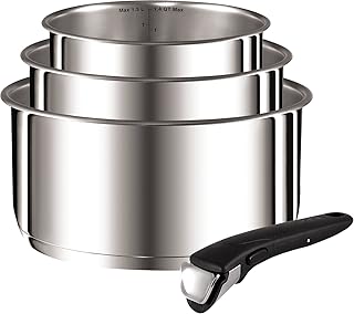 Tefal L92595 Ingenio Gourmet Induction Kasserollen-Set mit Griff