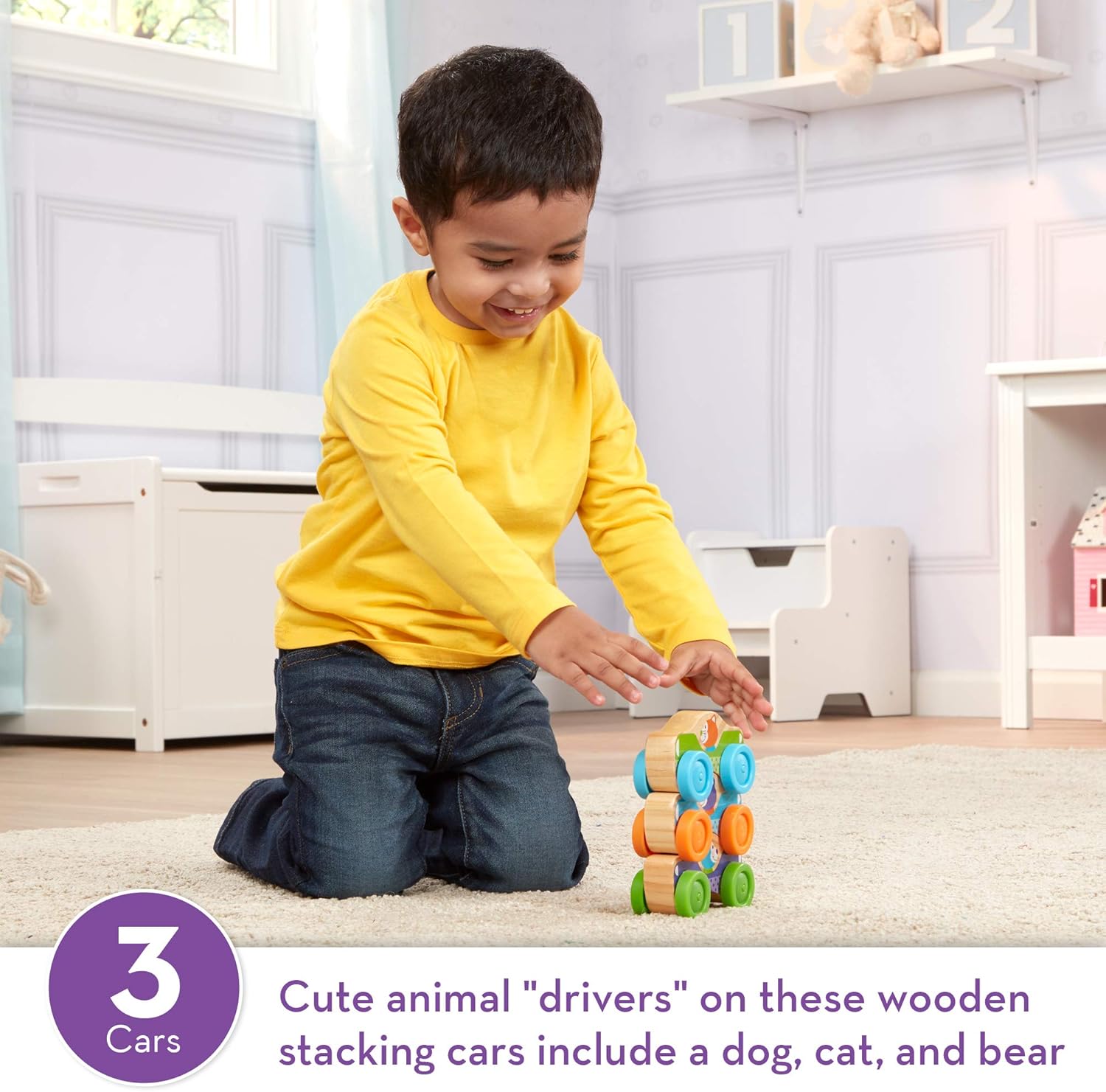 melissa and doug animal stacking cars