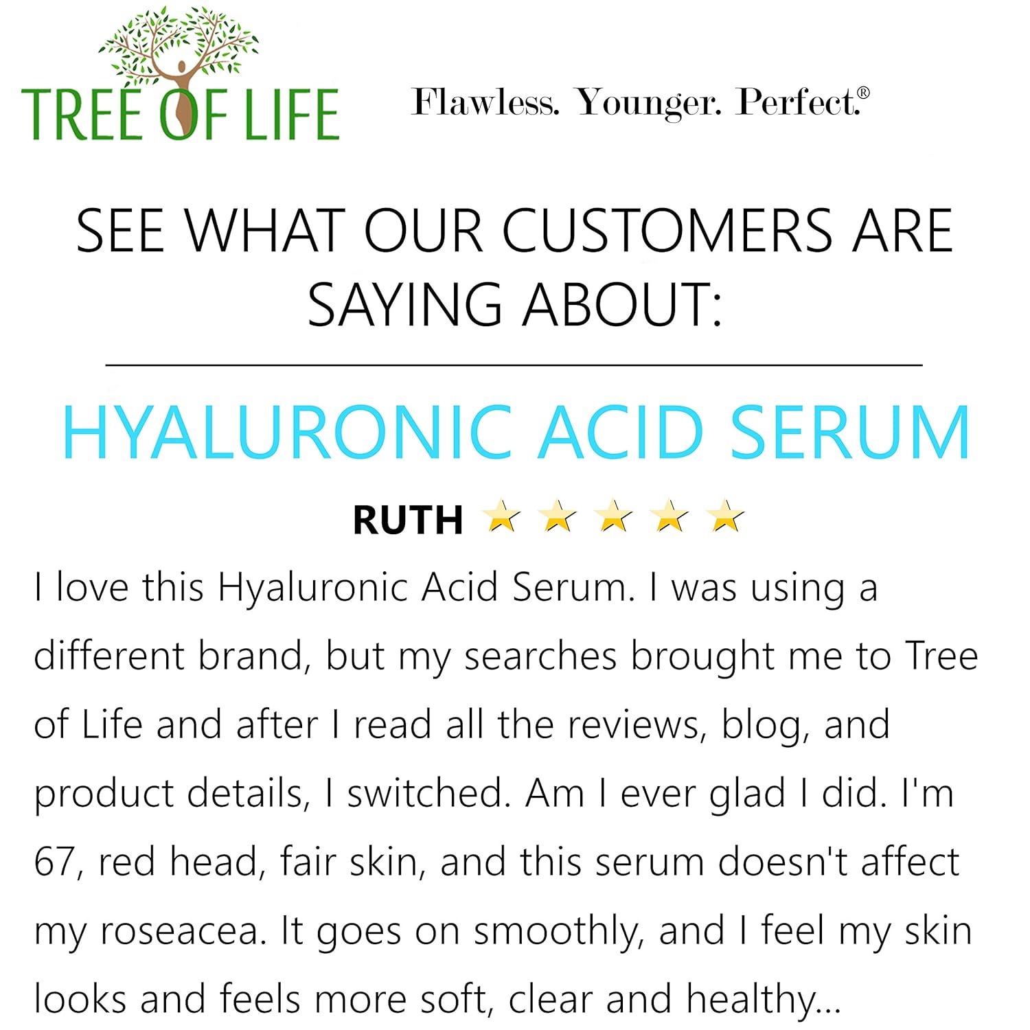 Hyaluronic Acid Serum for Face - DOUBLE SIZE (2oz) Hyaluronic Acid Moisturizer for Skin: Beauty