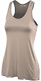Lock and Love Women's Sleeveless All-Purpose Racerback Tank top-Made in U.S.A.