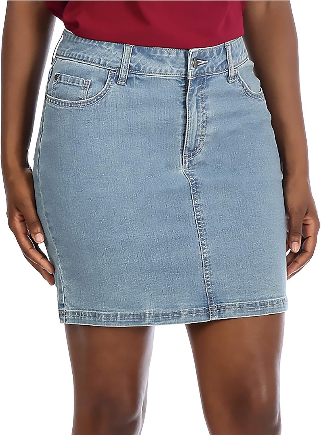 Lee Riders Utility Midrise Skirt/Skort Falling Star, Size 8 Blue at Amazon Womenâs Clothing store