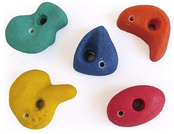 Gartenpirat 5 St. Klettersteine Klein Bunt mit Drehsicherung Set