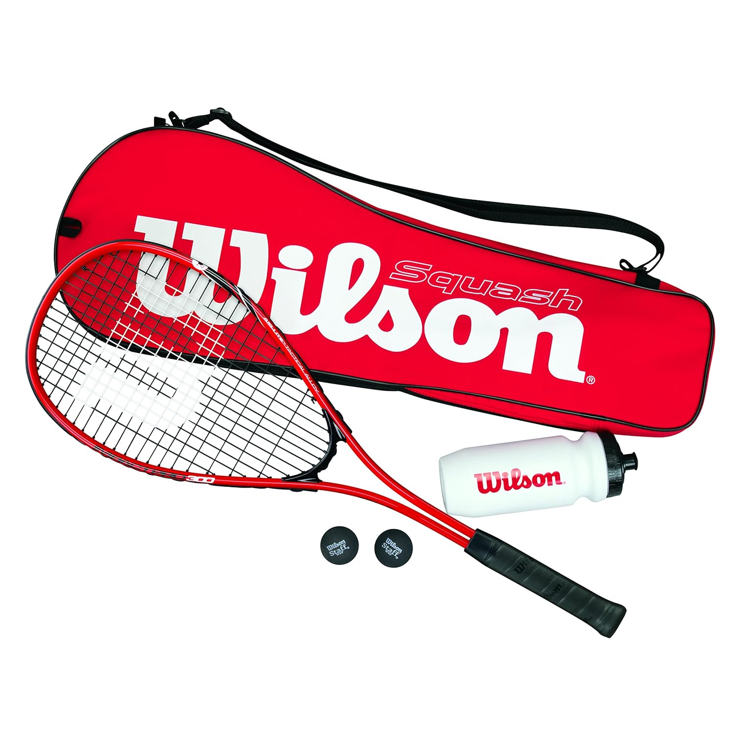 Wilson Squash Set, Squash Starter Kit, Incl. One Impact Pro 300 Racket