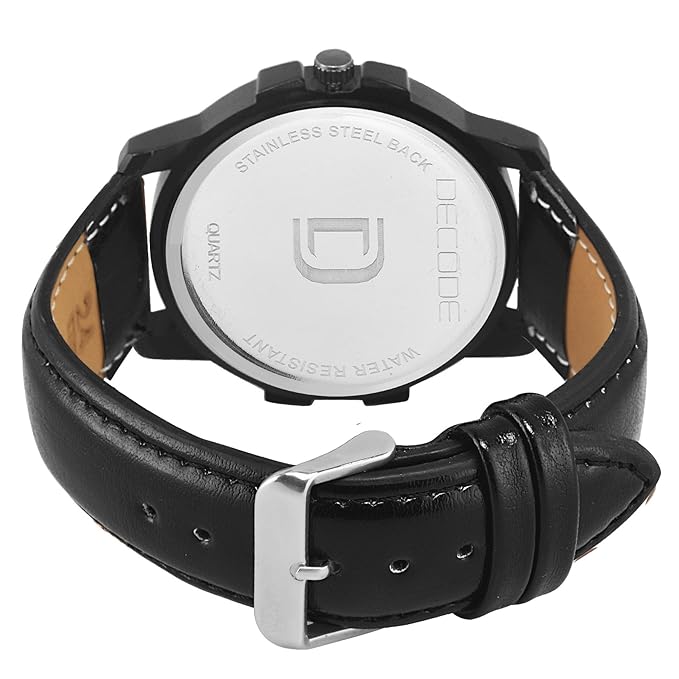 decode analogue black dial men's & boy's watch