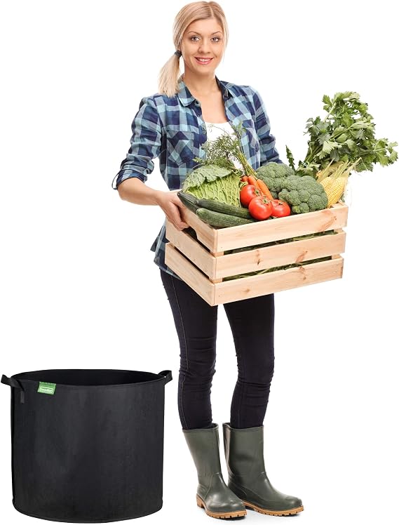 GardenMate® 5X 95l Sacos para Plantas de Malla geotextil ...