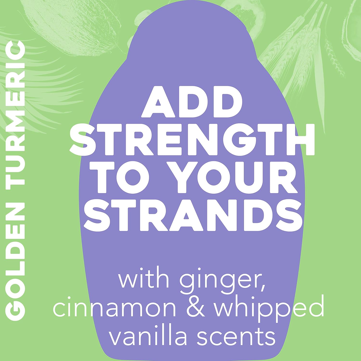 OGX Strength & Length + Golden Turmeric Anti-Frizz Air Dry Hair Cream with Coconut Milk to Nourish Hair, Leave-In Moisturizing Hair Treatment to Smooth Frizzy Hair, 6 oz: Beauty