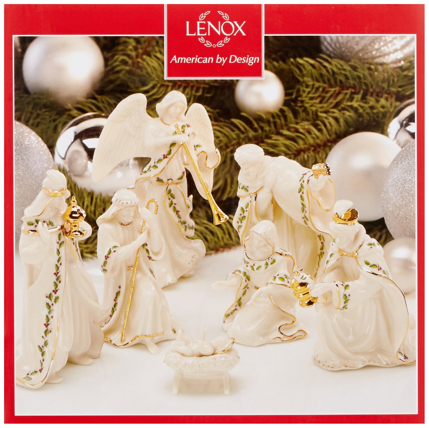 Lenox Holiday Nativity, Set of 7 (Holy Family, Three Kings, Angel) eBay