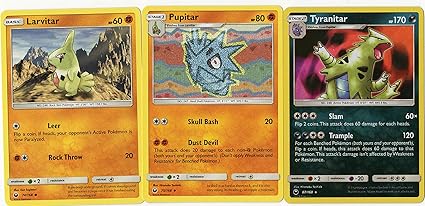 Amazoncom Pokemon Evolution Set Tyranitar 87168 Sun