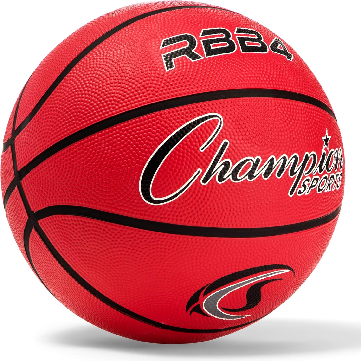 Champion Sports Rubber Intermediate Basketball, Heavy Duty - Pro-Style Basketballs, Various Colors and Sizes - Premium Basketball Equipment, Indoor Outdoor - Sports Education Supplies (Size 6, Red) : Womens Sized Basketballs : Sports & Outdoors