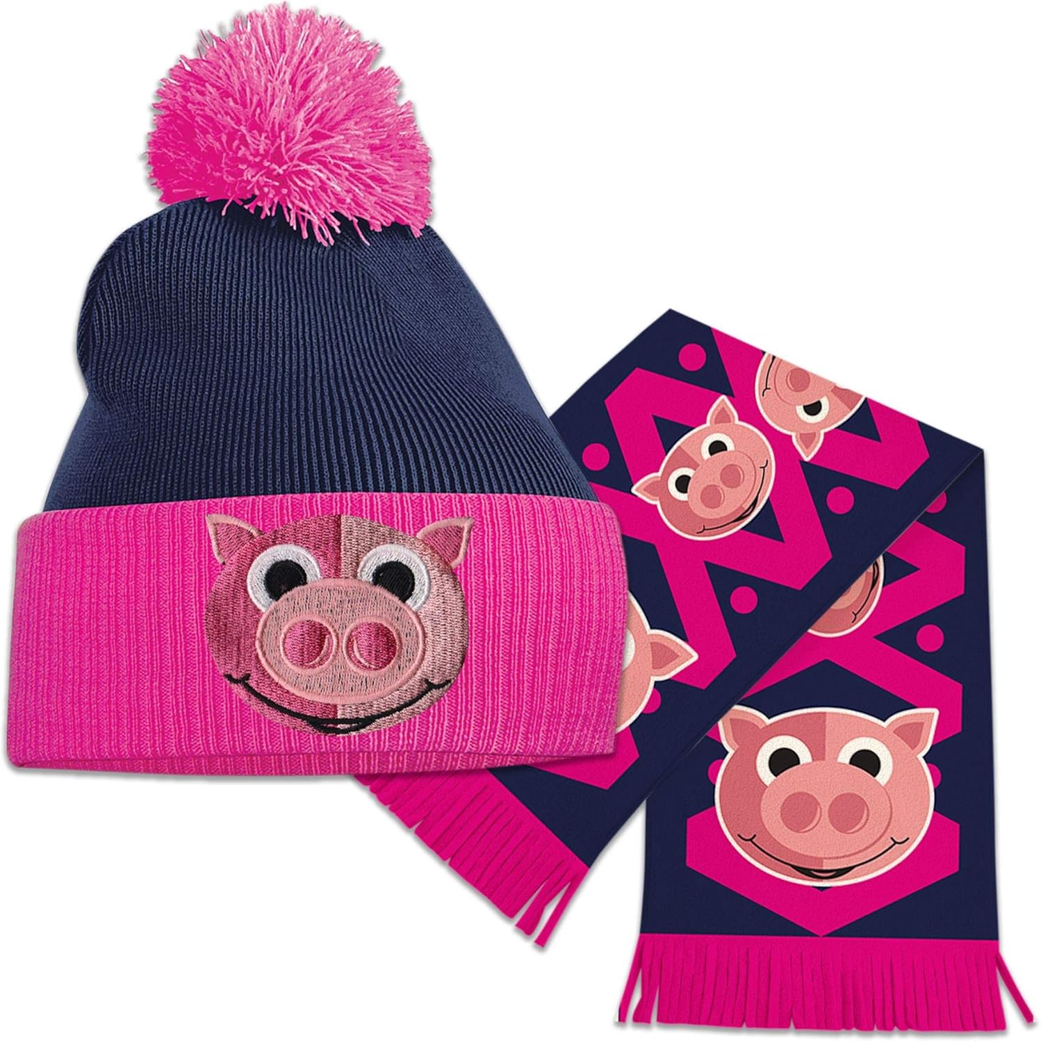 bobble hat and scarf set