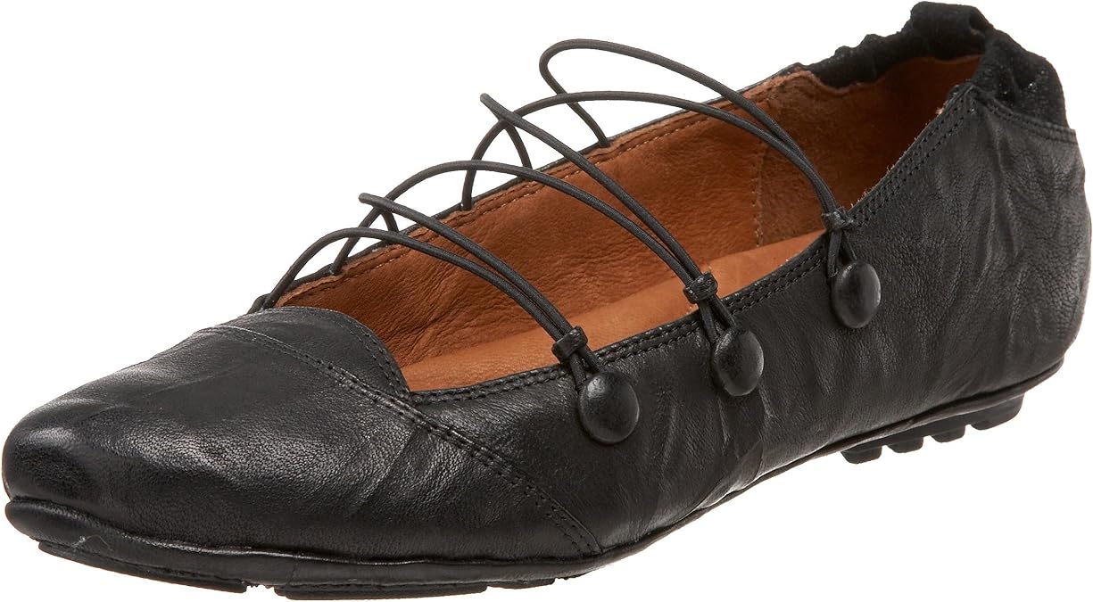 Gentle Souls by Cole Sole Lace Casual Flat, Black, 4 M US