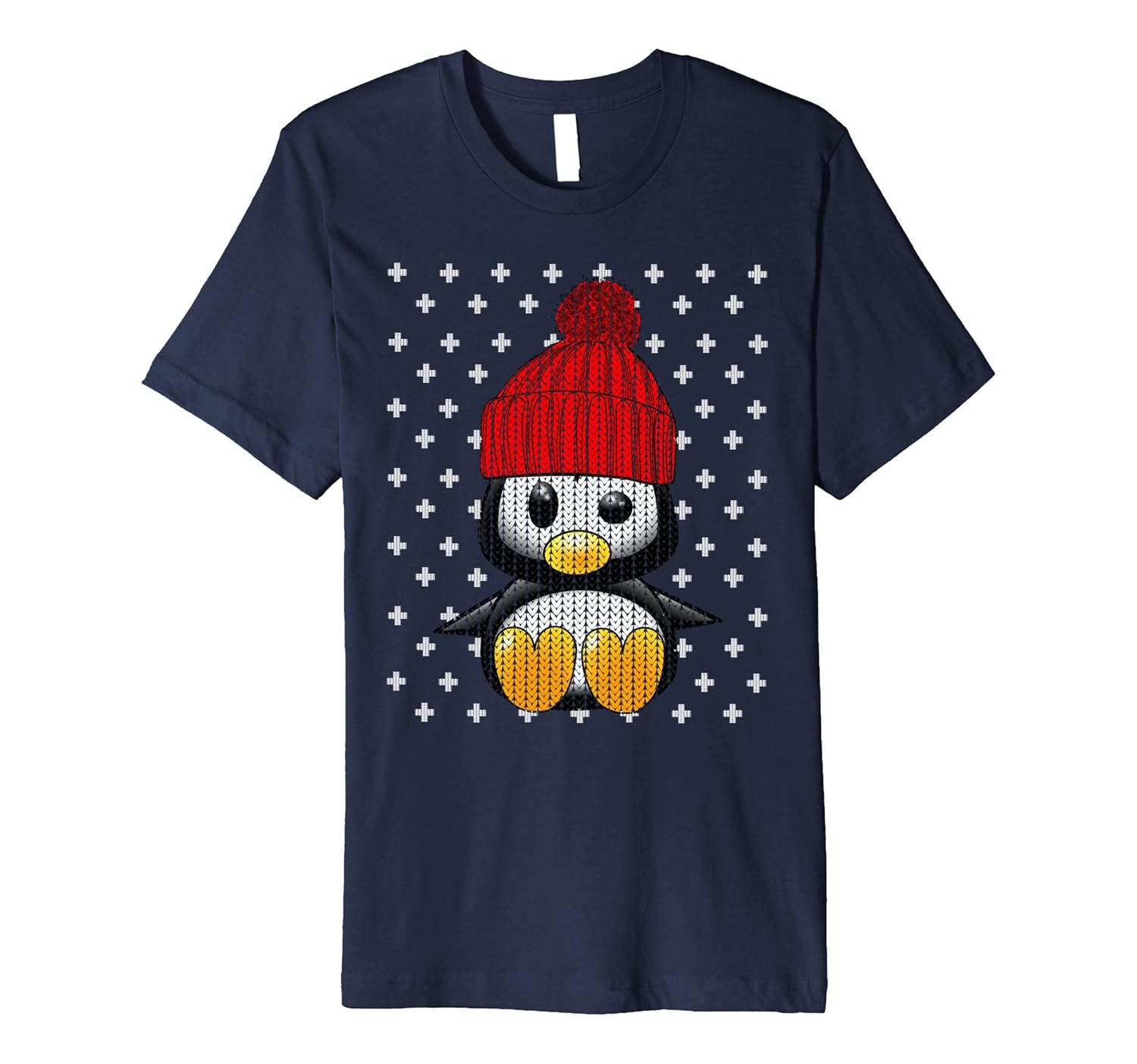 UGLY CHRISTMAS SWEATER SHIRT Toy Penguin Party Gift T-Shirt-Rose