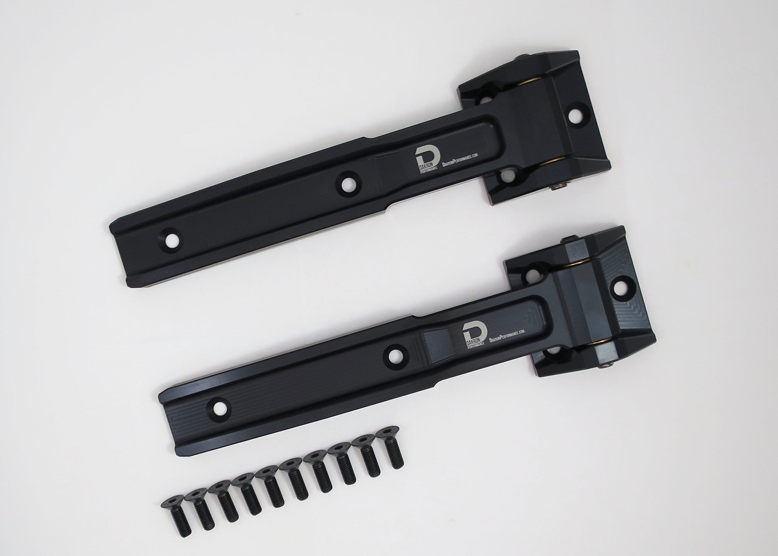 DAKRON PERFORMANCE Jeep Wrangler JK Aluminum Tailgate Hinge Pair (Black