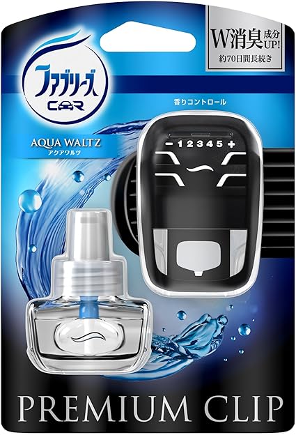 ファブリーズ 消臭芳香剤 車用 クリップ型 プレミアムクリップ アクアワルツ 本体 7ml ファブリーズ クリップ型 Amazon