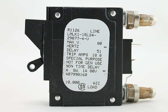 AIRPAX 15 AMP DC CIRCUIT BREAKER, LMLK1-1RLS4-29877-4 - - Amazon.com