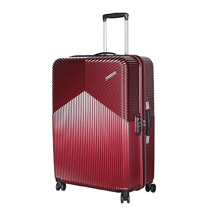 American Tourister Polycarbonate 79 cms Red Hardsided Check-in Luggage (FC6 (1) 00 003)