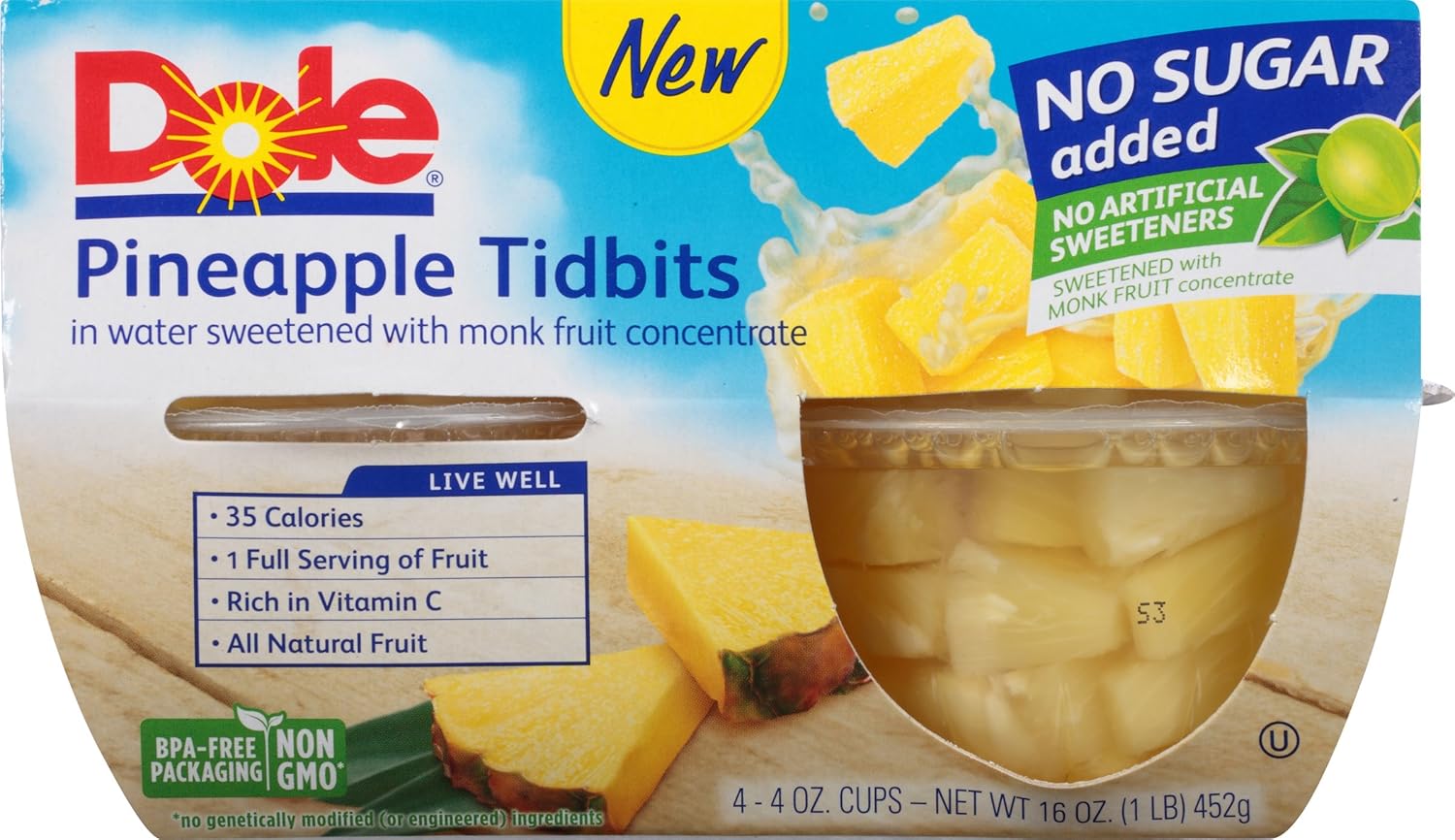 Dole Pineapple Fruit Cups Nutrition Facts Blog Dandk