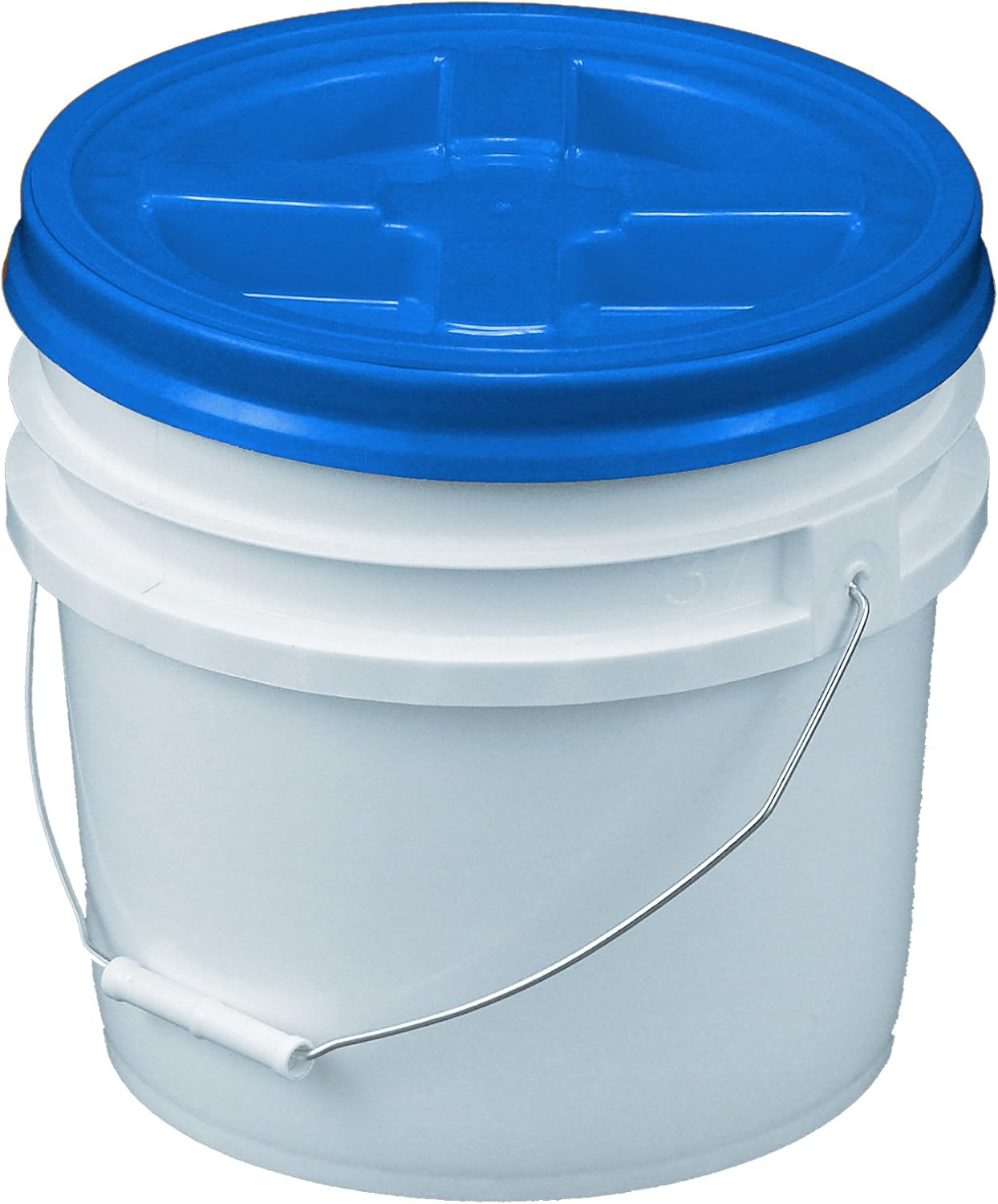 Bucket Kit, 3.5 Gallon Bucket with Blue Gamma Seal Screw-on threaded lid