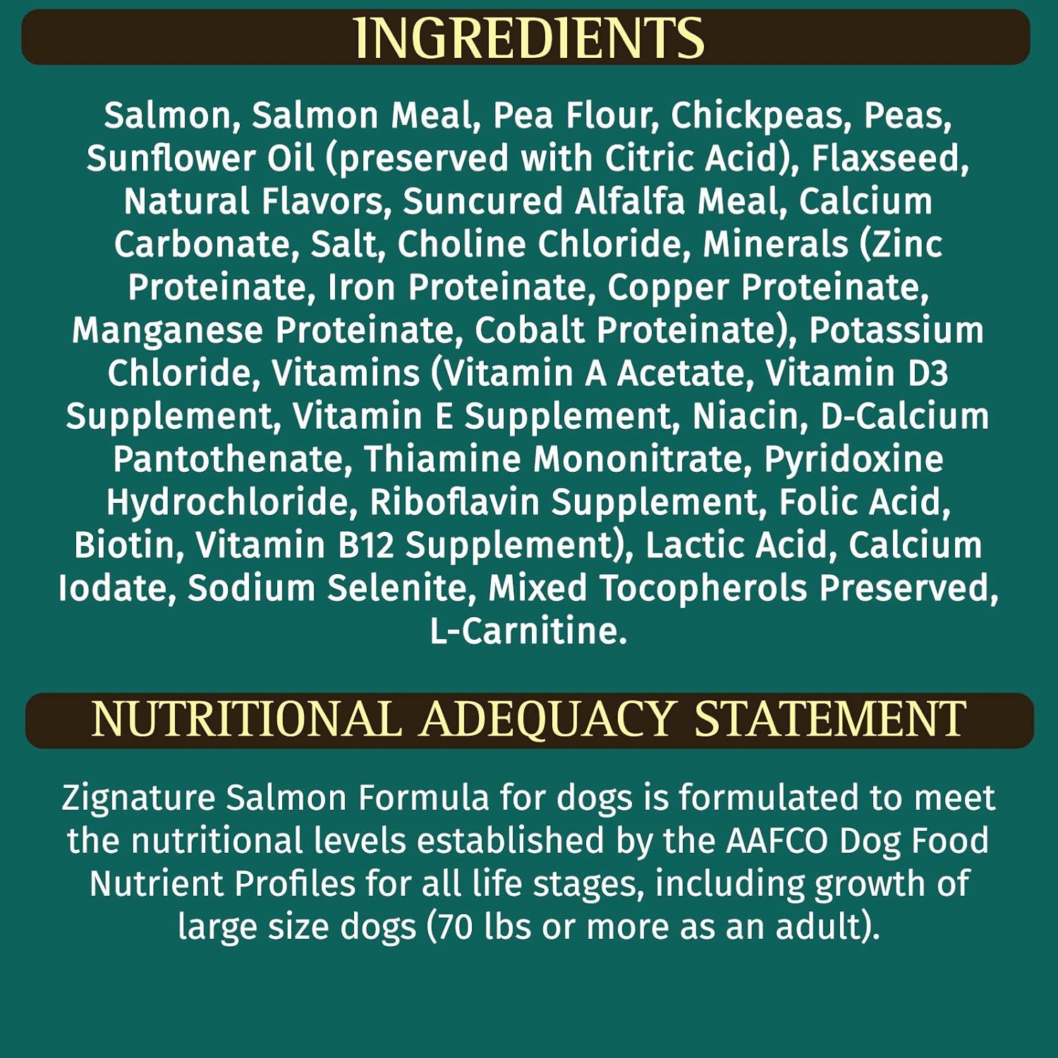 zignature salmon formula