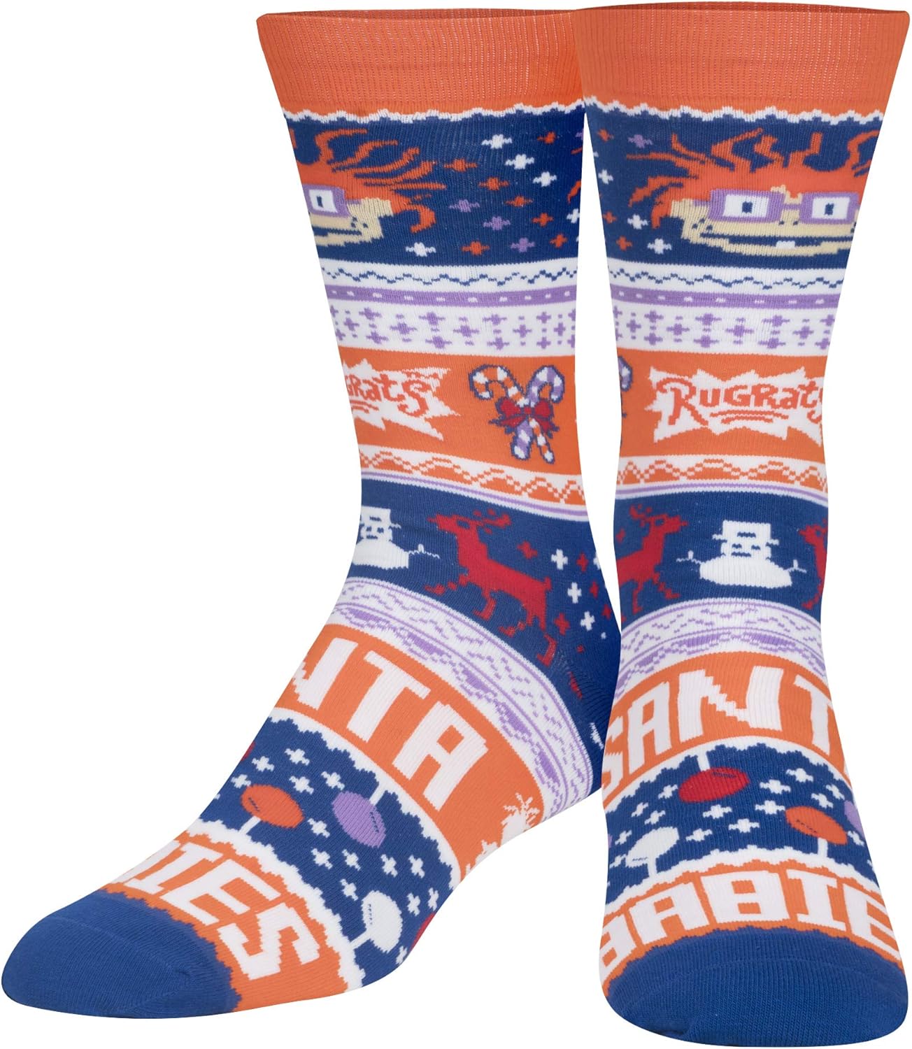 Cool Socks, Mens, Ugly Sweater Sock, Chuckie, Crew, Holiday Novelty